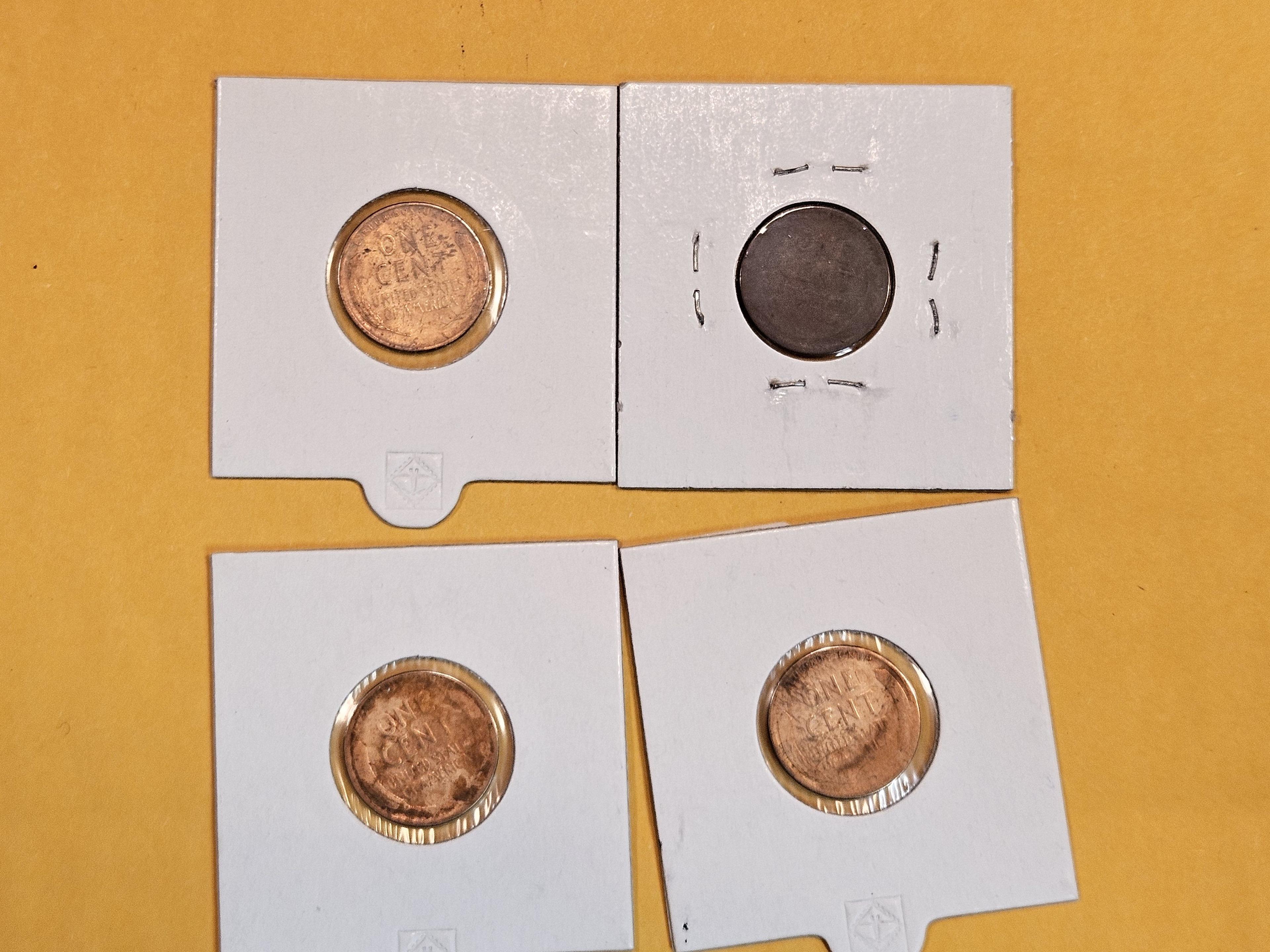 Four better date Wheat cents