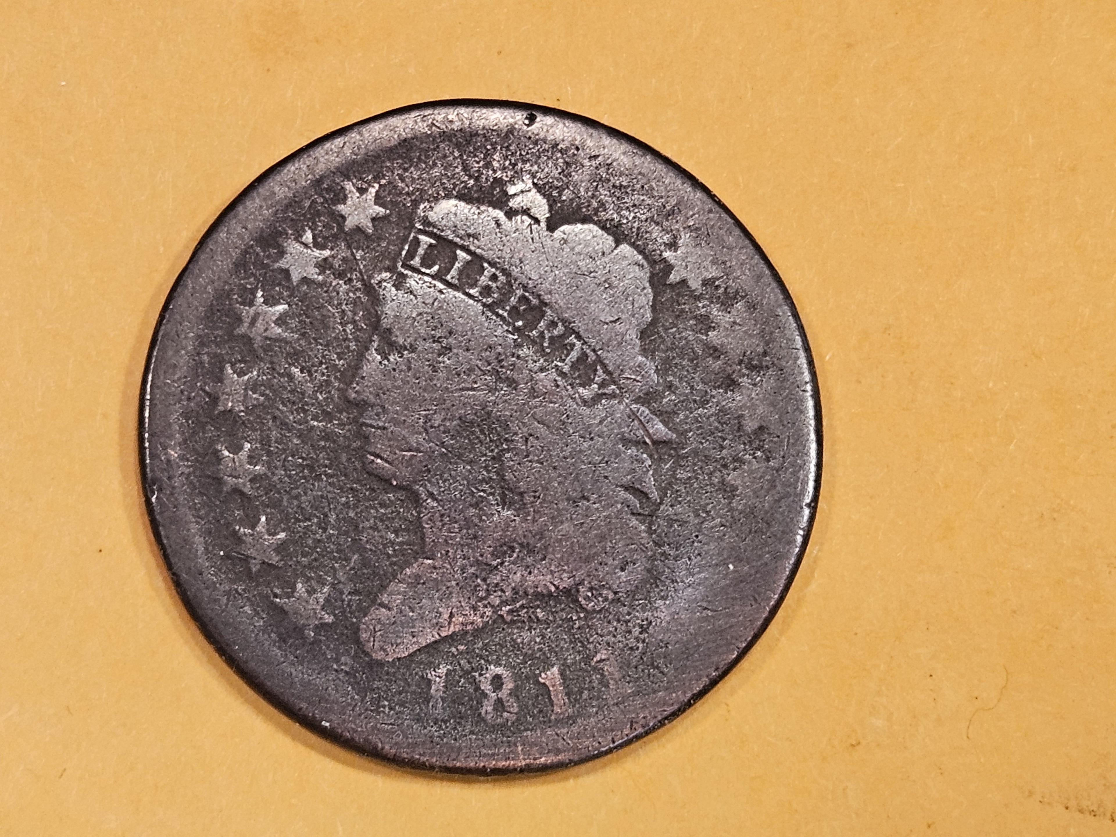 * Semi-Key 1811 Classic Head Large Cent