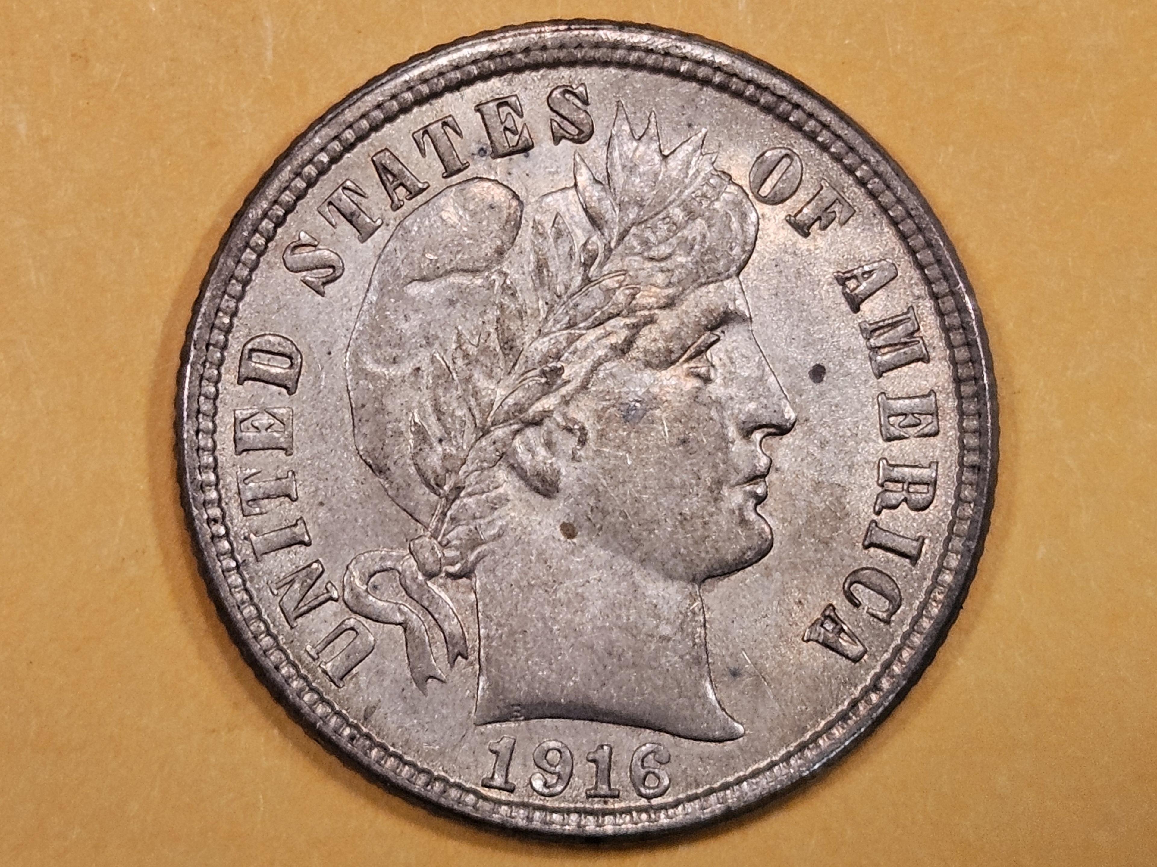 1916 Barber Dime