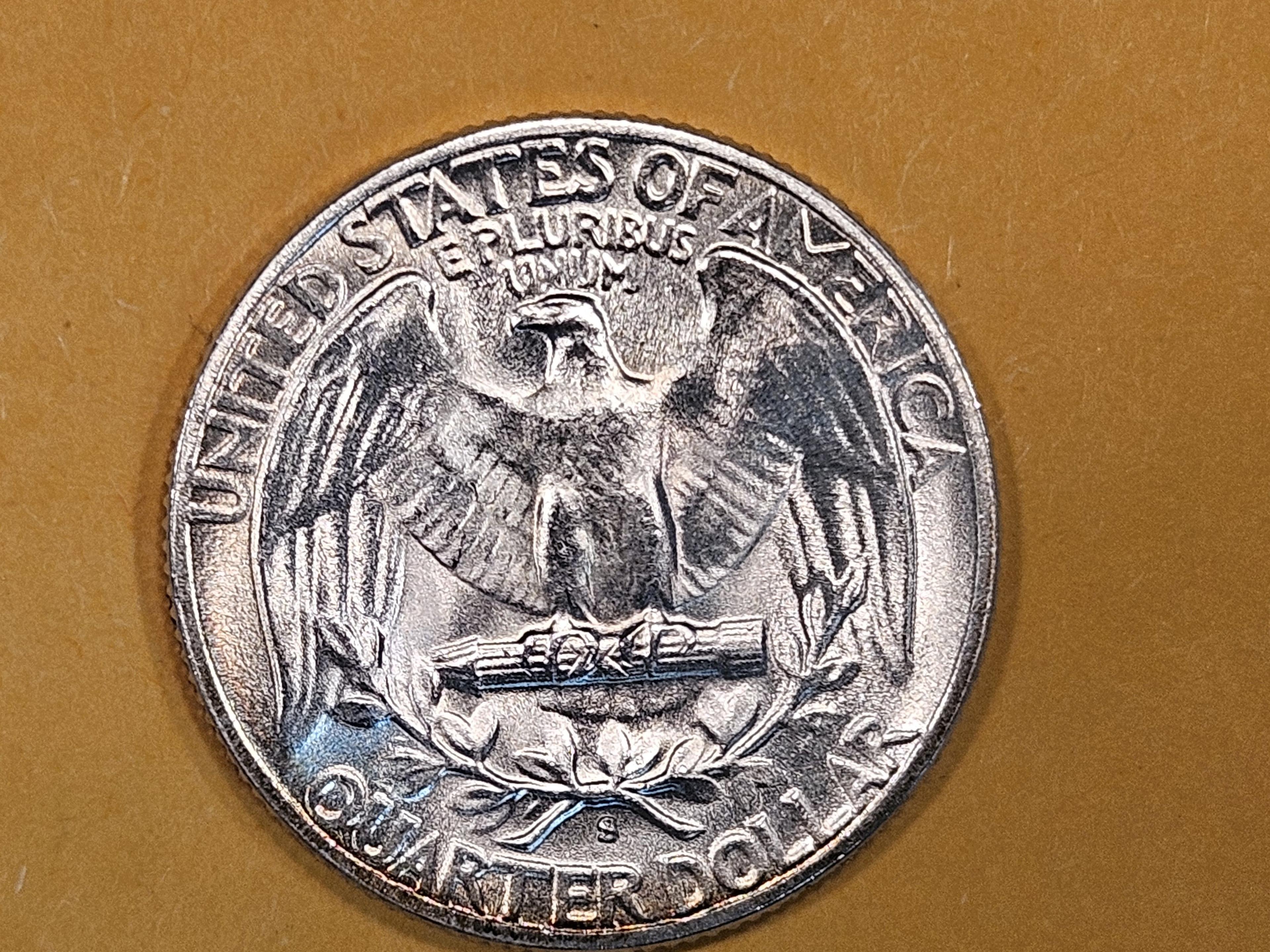 Choice Brilliant Uncirculated 1950-S Washington Quarter