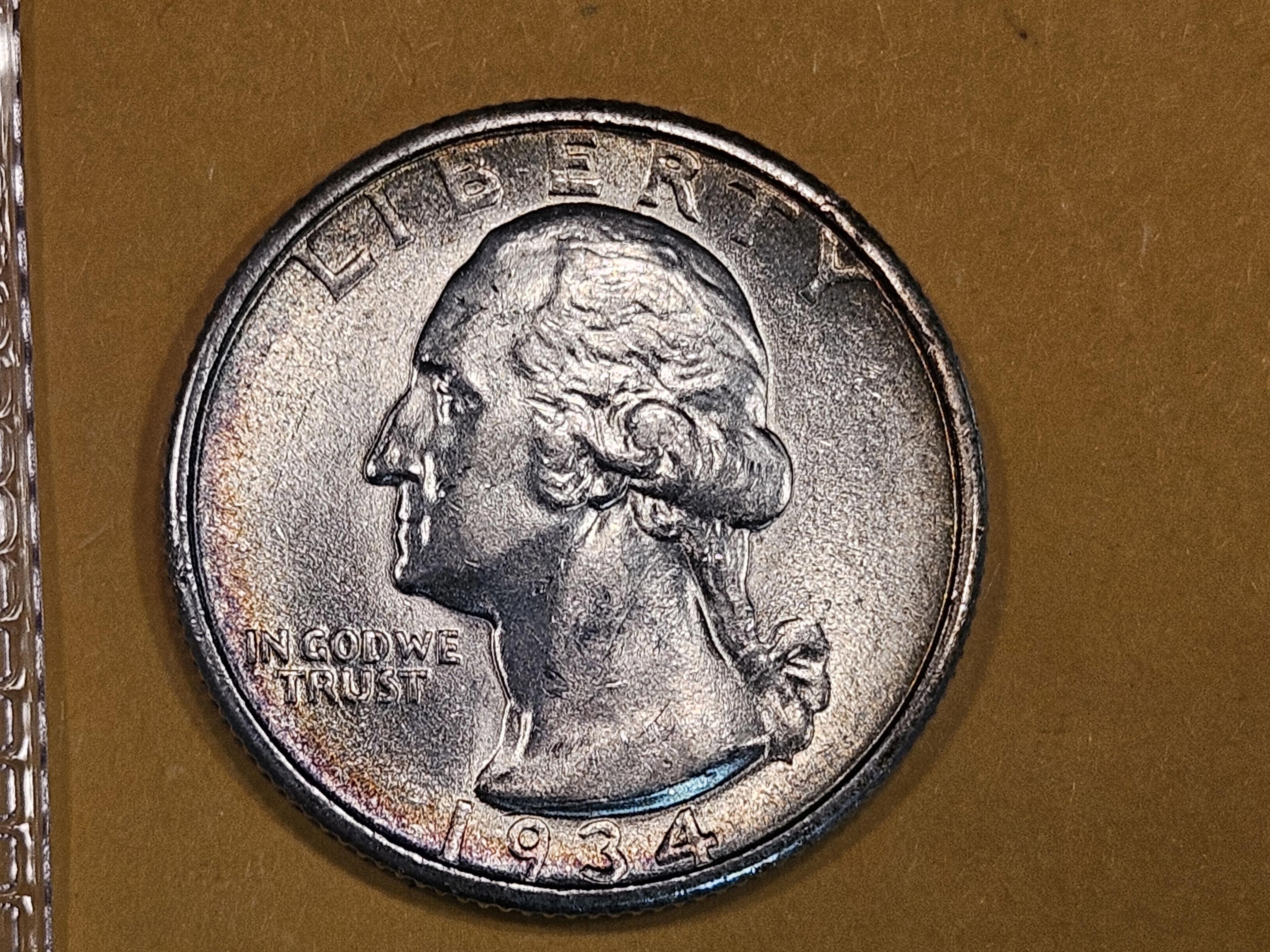 Brilliant Uncirculated plus 1934 Washington Quarter