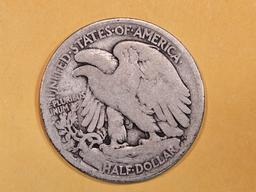 Better Date 1919-D Walking Liberty Half Dollar