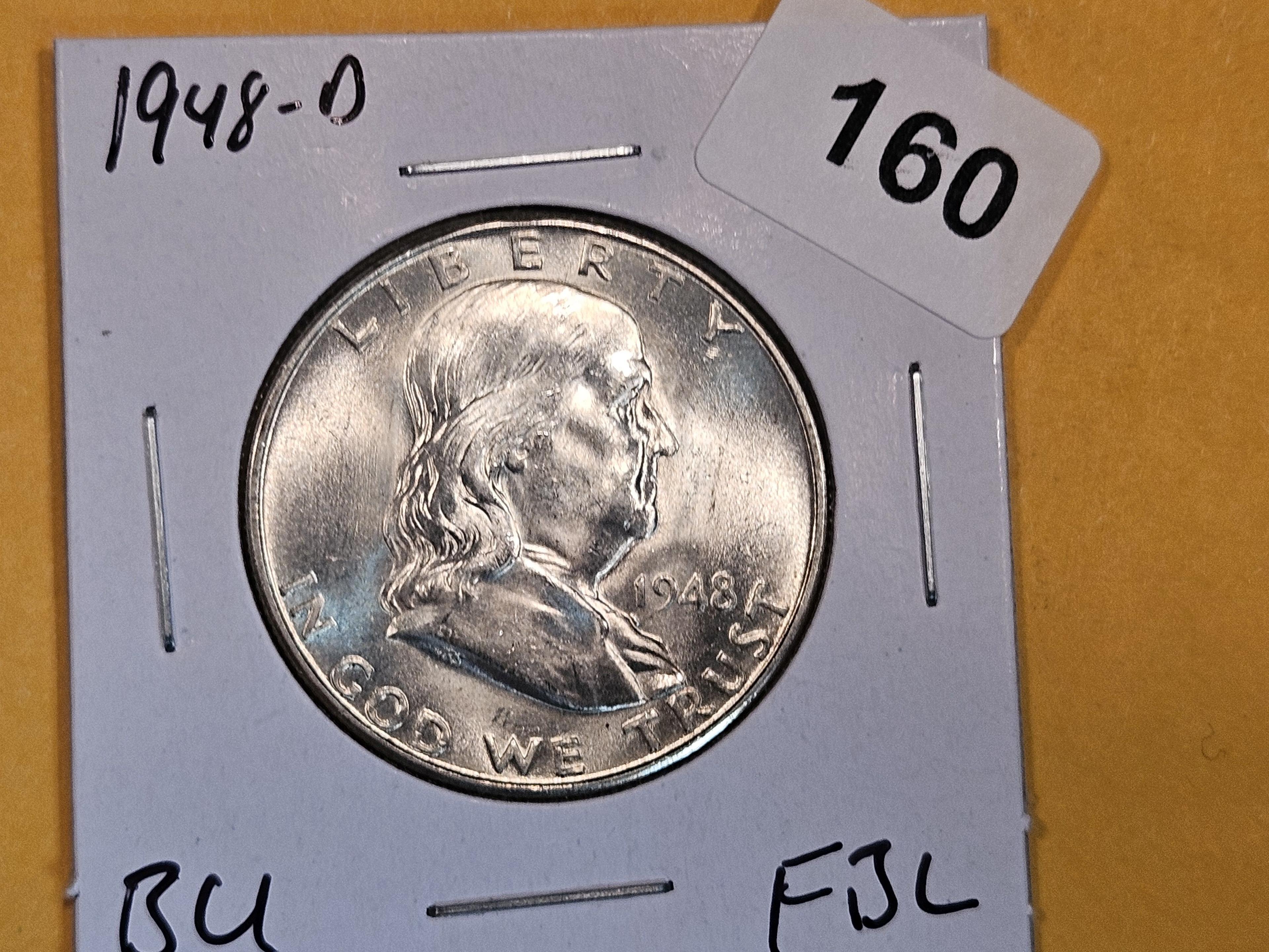 1948-D Franklin Half Dollar in Brilliant Uncirculated FBL