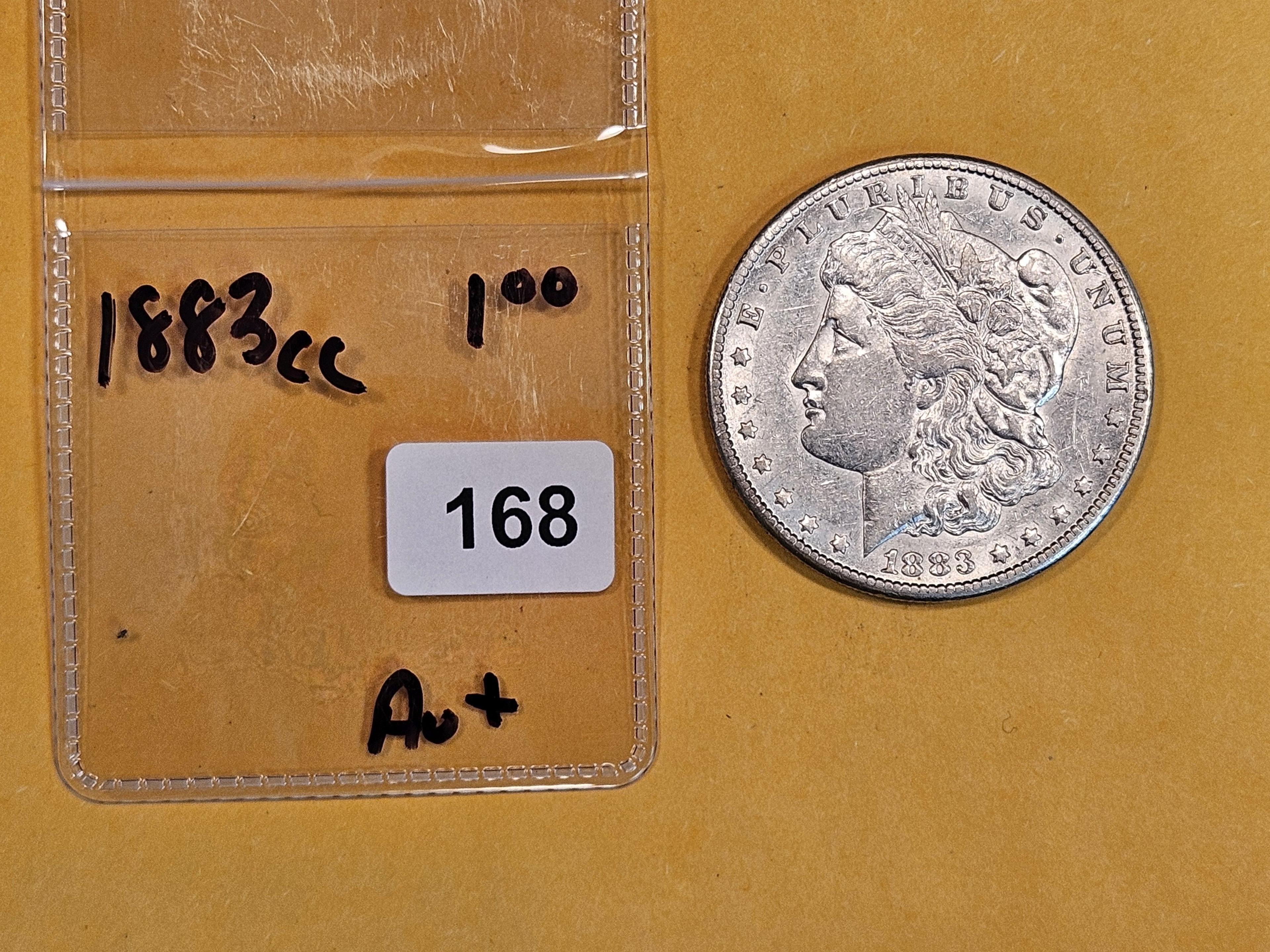 ** KEY DATE ** 1883-CC Morgan Dollar in Brilliant About uncirculated plus