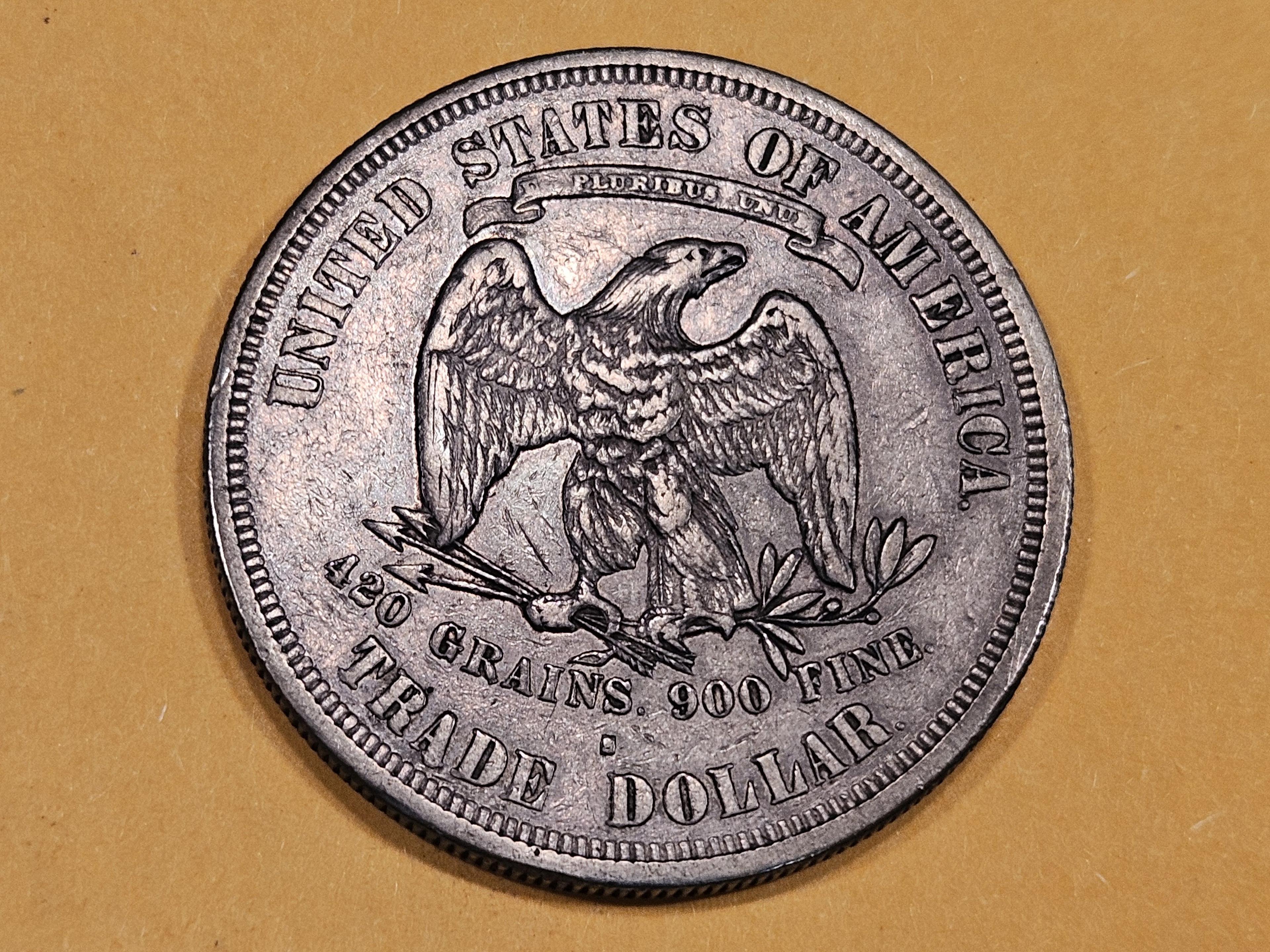 1876-S Trade Dollar in Extra Fine