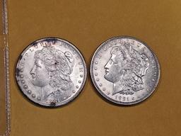 1881-S and 1921 Morgan Dollars