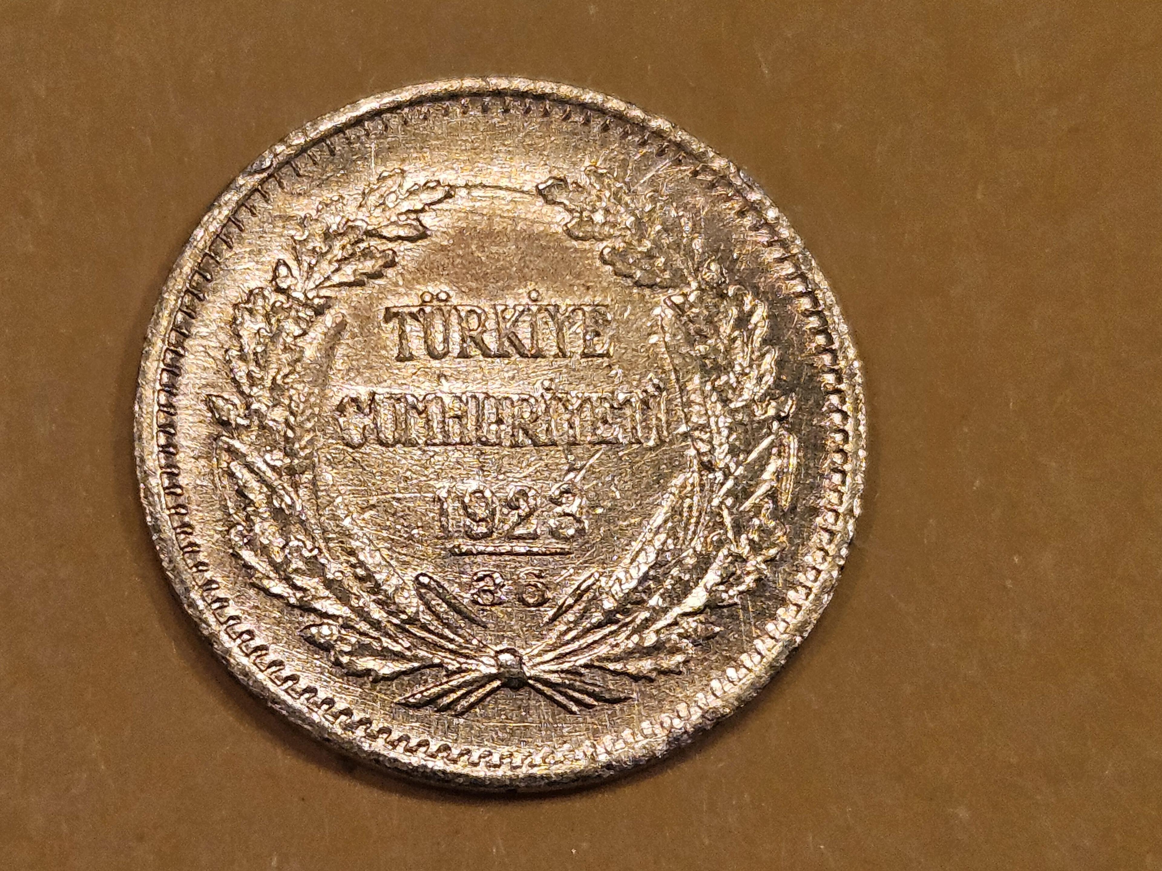 GOLD! Brilliant 1923-36 Turkey 25 kurush