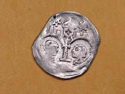 MEDIEVAL! Brilliant 1272 - 1290 AD Hungary silver Denar