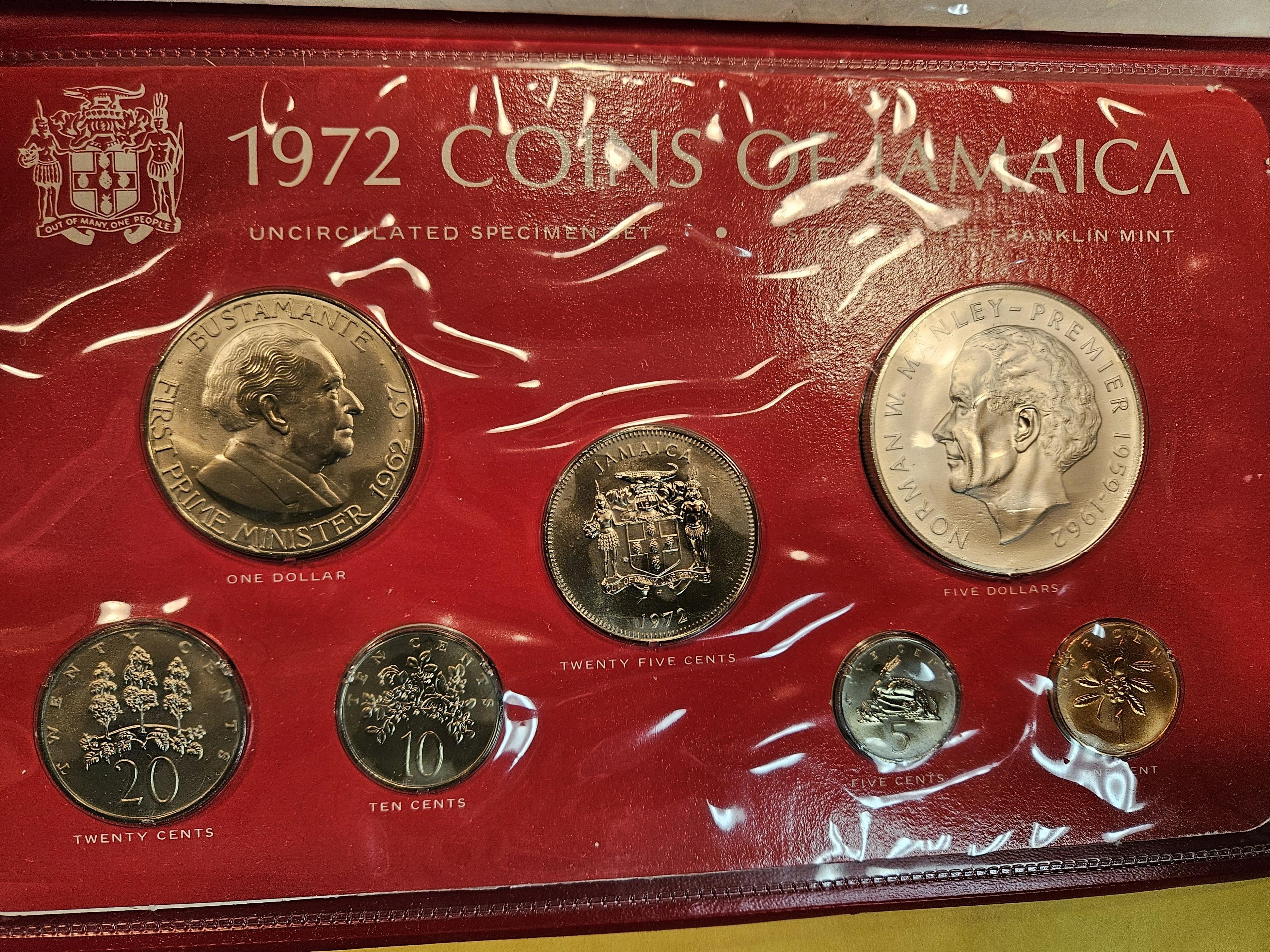 1972 Jamaica GEM BU Silver Specimen Set