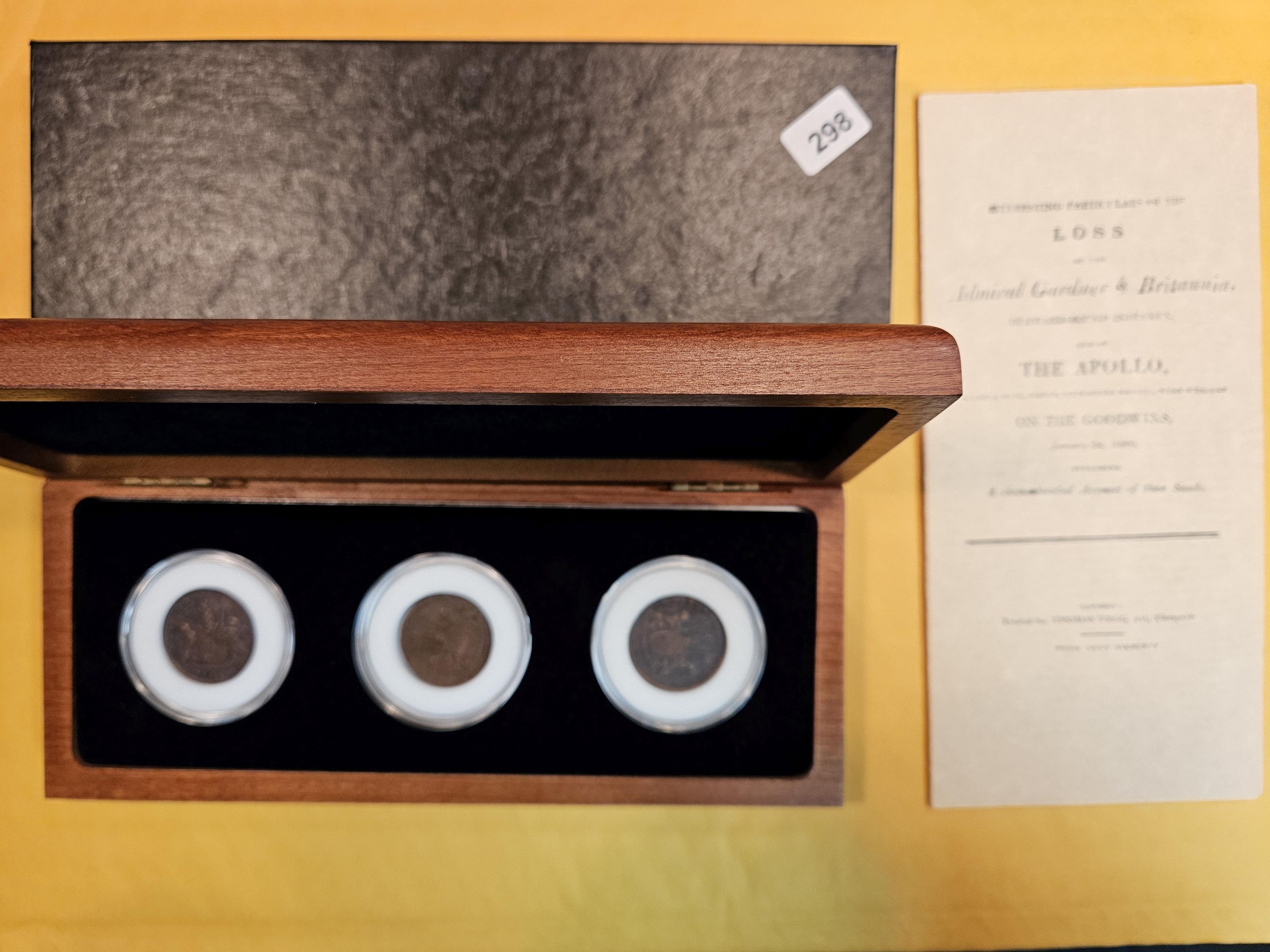 Cool Three-Coin set from the Shipwrecked Admiral Gardner