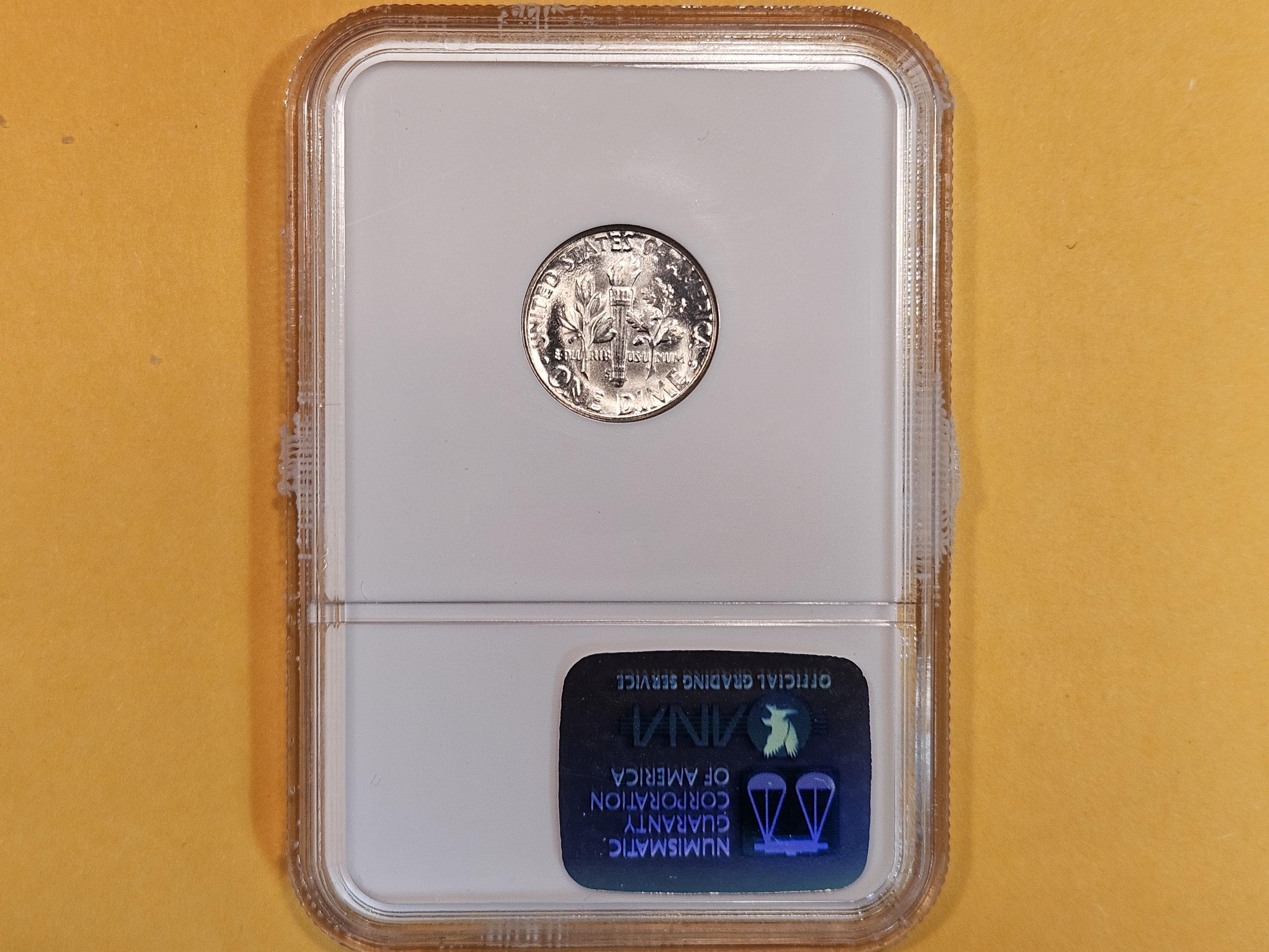 GEM! NGC 1954-S Roosevelt Dime in Mint State 66