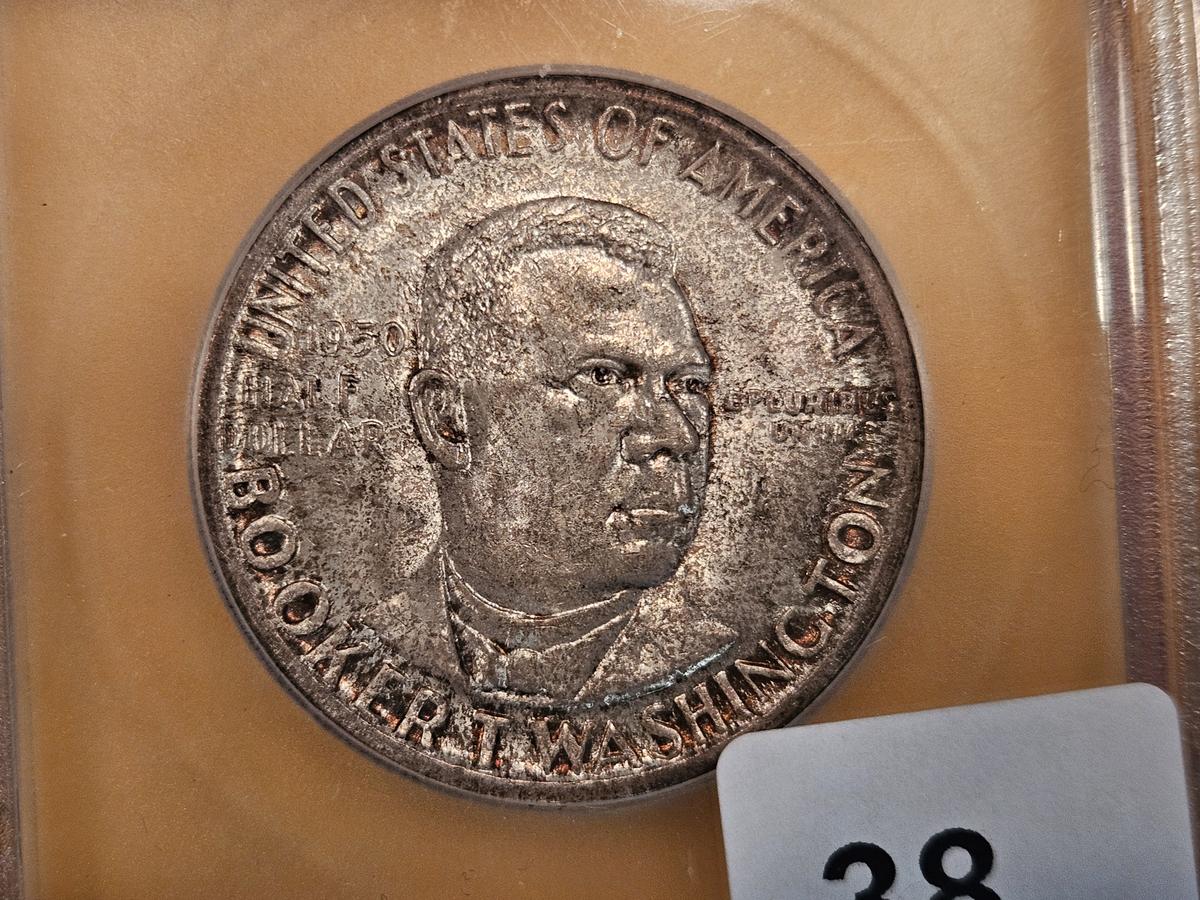 ICG 1950-S Booker T Washington Commemorative Half Dollar in Mint State 64