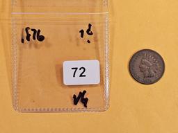 Better Date 1876 Indian Cent