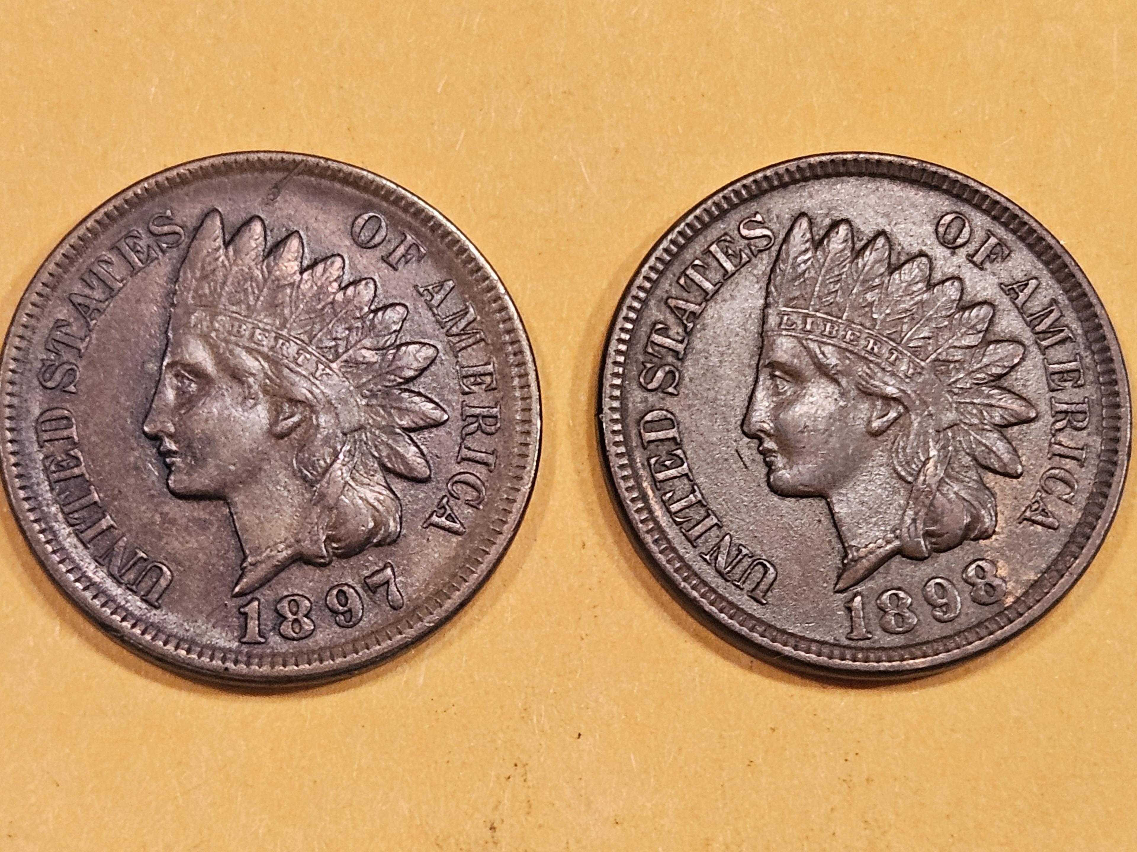 Two Choice About Uncirculated plus Indian Cents