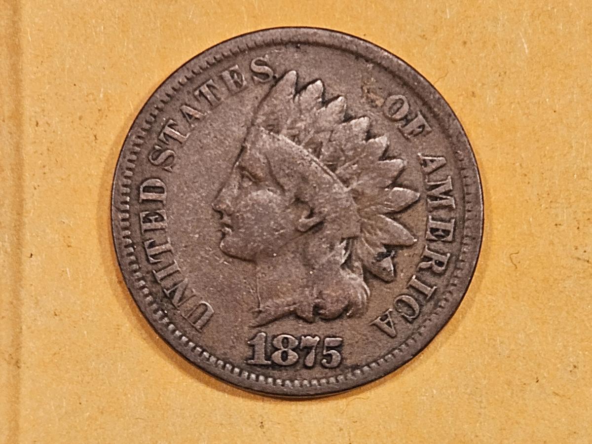 Better Date 1875 Indian Cent