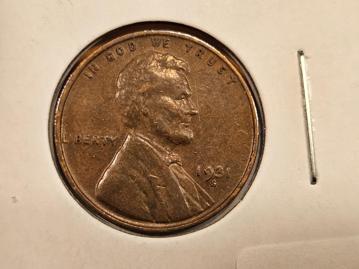 * Semi-Key 1931-S Wheat Cent