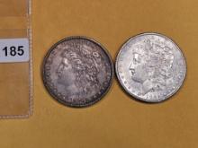 1879 and 1891-S Morgan Dollars