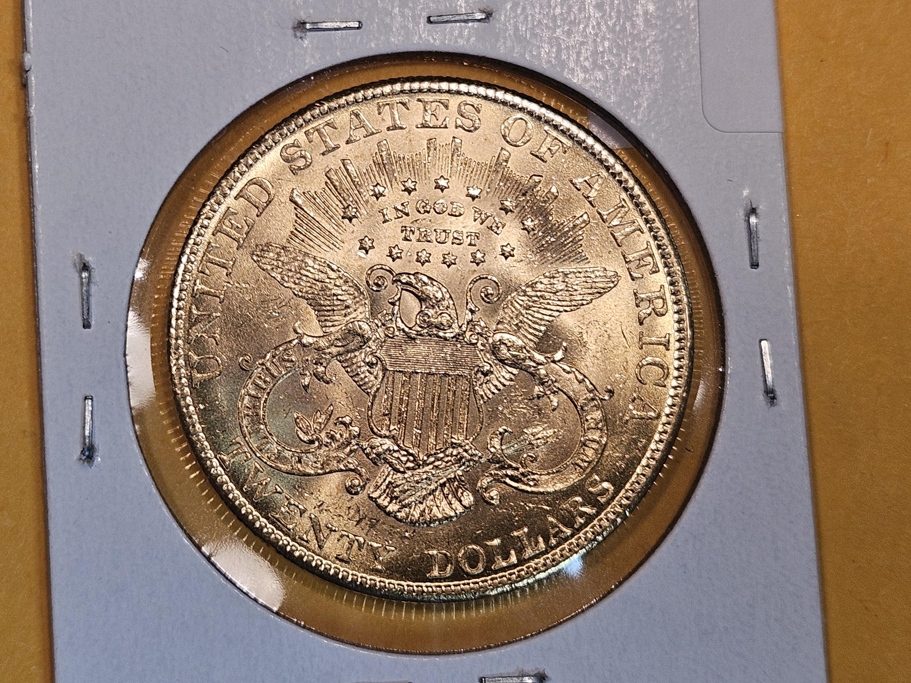 GOLD! Brilliant Uncirculated plus 1907 Liberty Head Gold Twenty Dollars