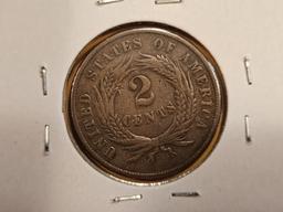 1866 Two Cent piece