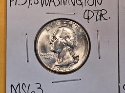 Three Choice to GEM Brilliant Uncirculated silver Washington Quarters