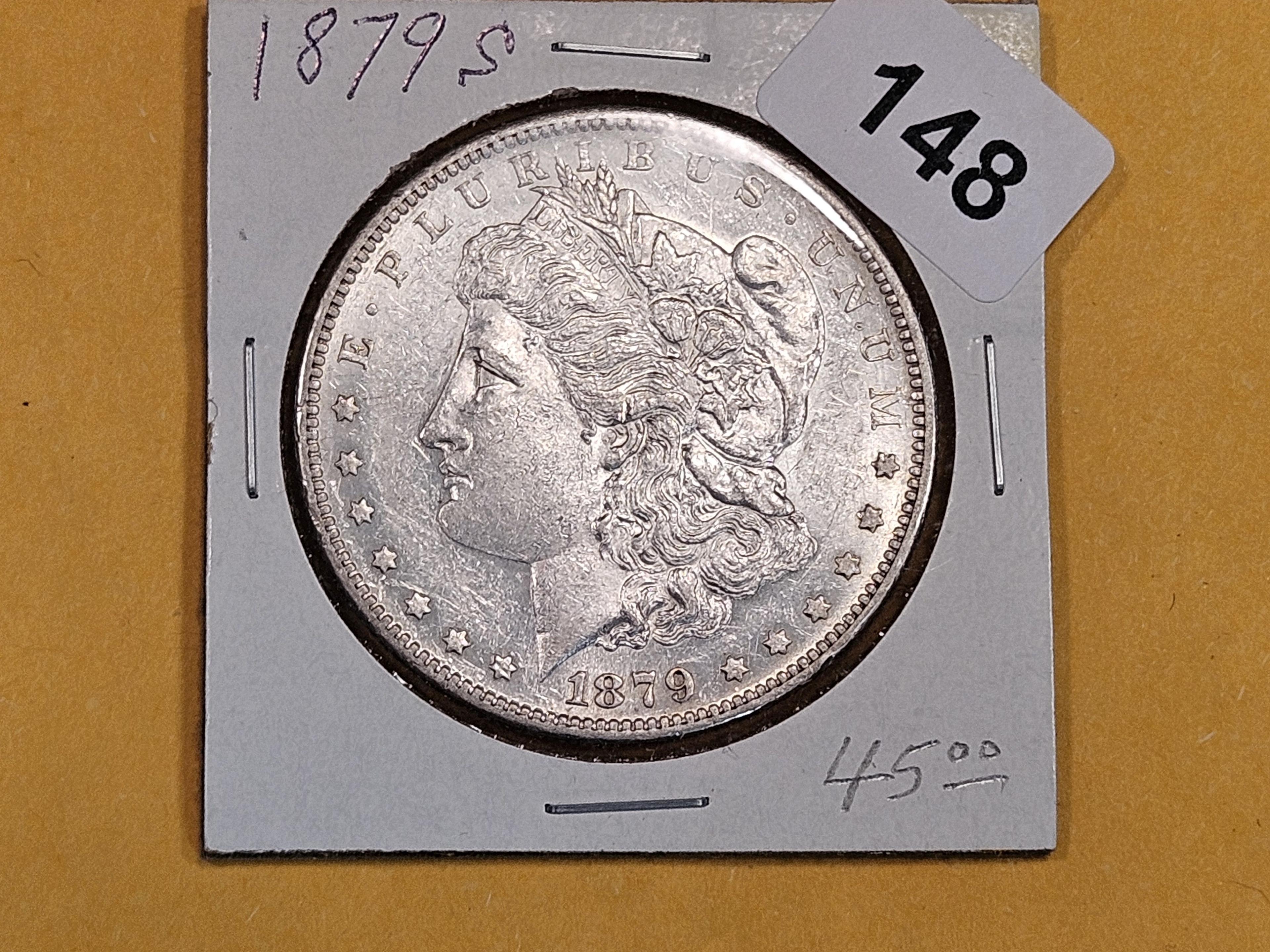 1879-S Morgan Dollar in Brilliant Uncirculated