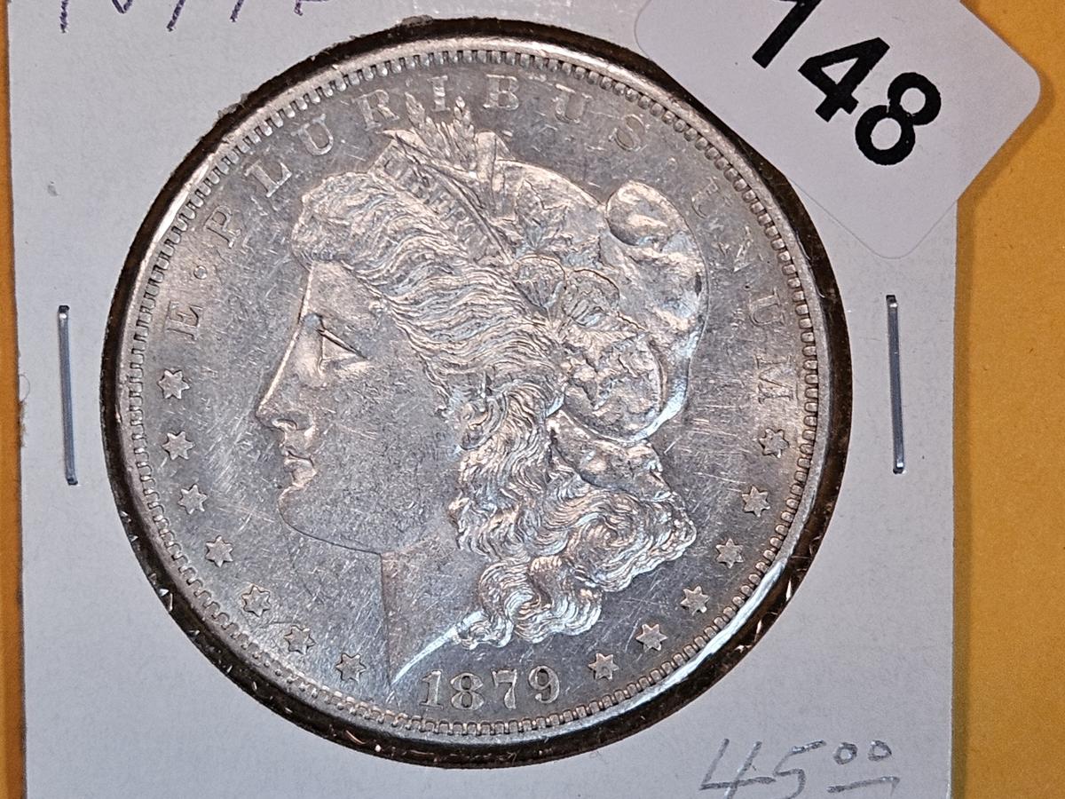 1879-S Morgan Dollar in Brilliant Uncirculated