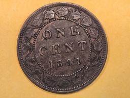 1891 Canada Large Cent