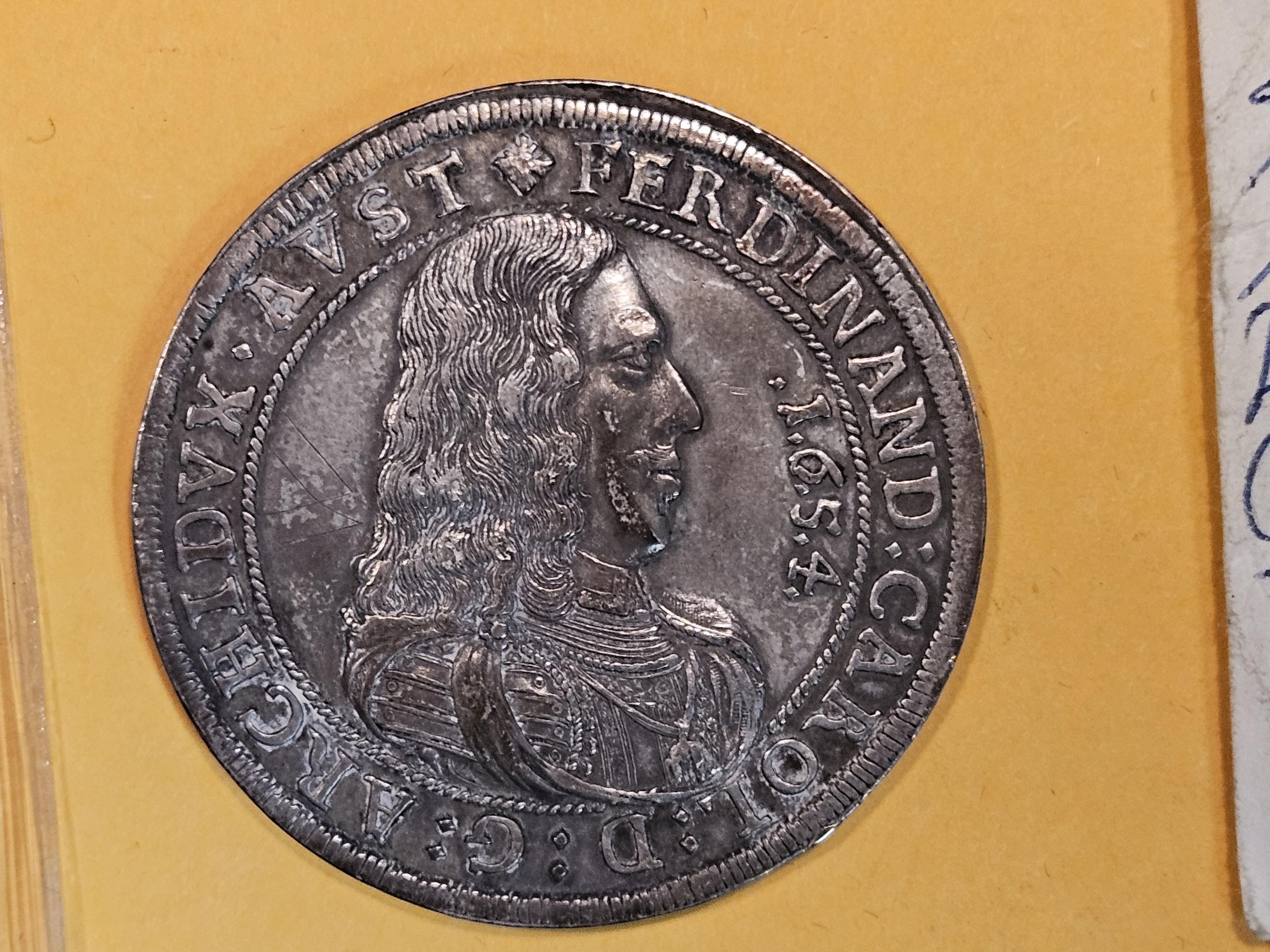 * 1654 Austria silver Thaler