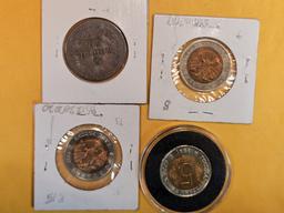 Four lovely Russian coins