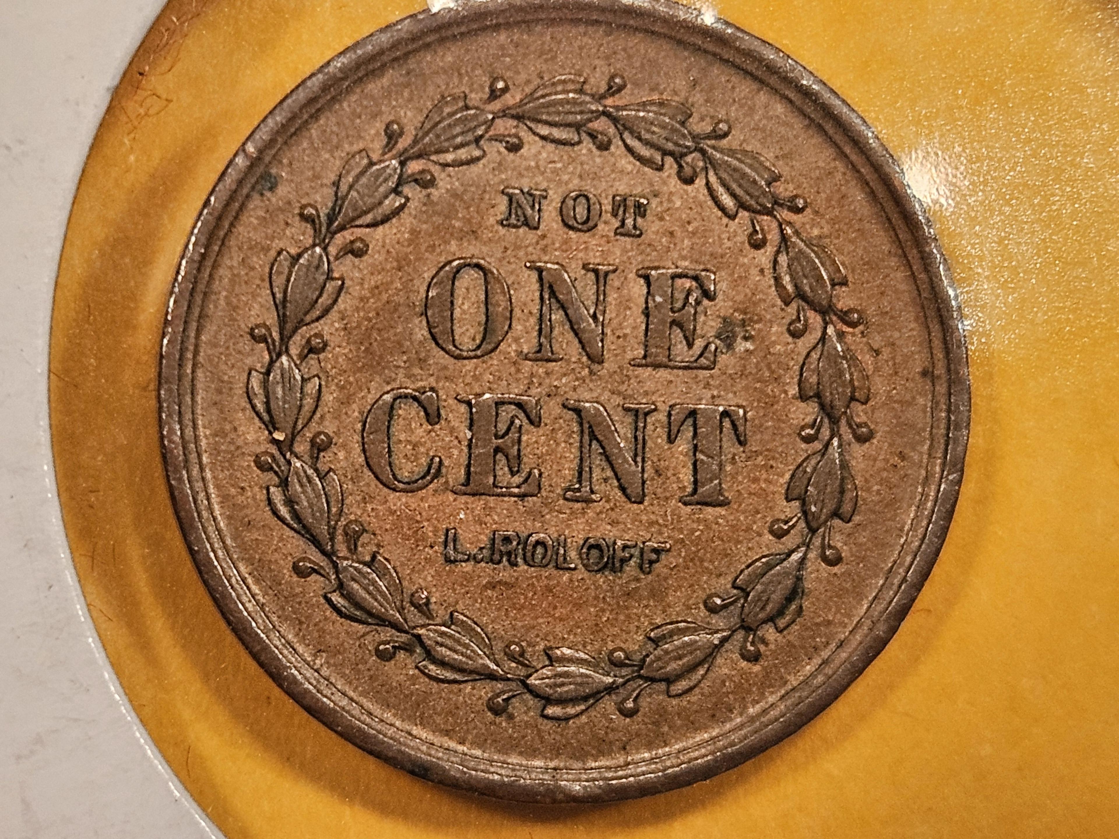Uncirculated Civil War Token Merchant's Store Card