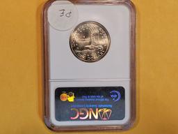Superb GEM! NGC 2006-D SMS Sacagawea Dollar in Mint State 68