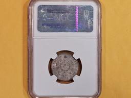 NGC 1862-A German States Prussia silver 1/6 Thaler in Mint State 61