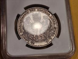 NGC 1854-F German States Saxony Taler in About Uncirculated - 53