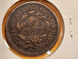 1854 Braided Hair Large Cent