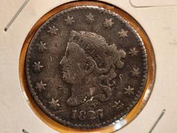 1827 Coronet Head Large Cent