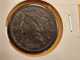 1844 Braided Hair Large Cent