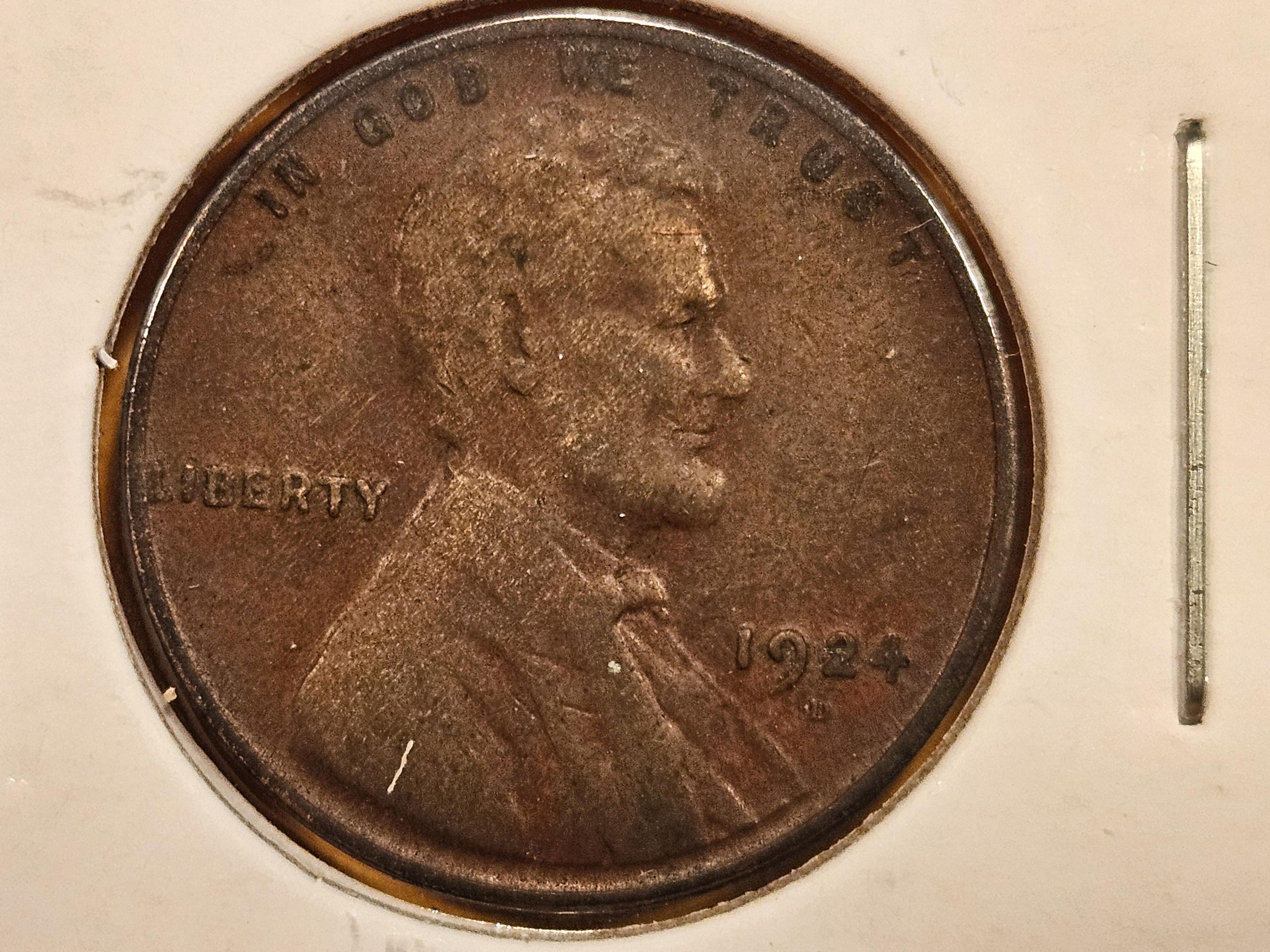 Semi-Key 1924-D Wheat cent