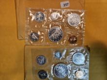 Two 1965 Canada silver Prooflike Coin Sets