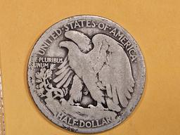 * Key Date * 1921-S Walking Liberty Half Dollar