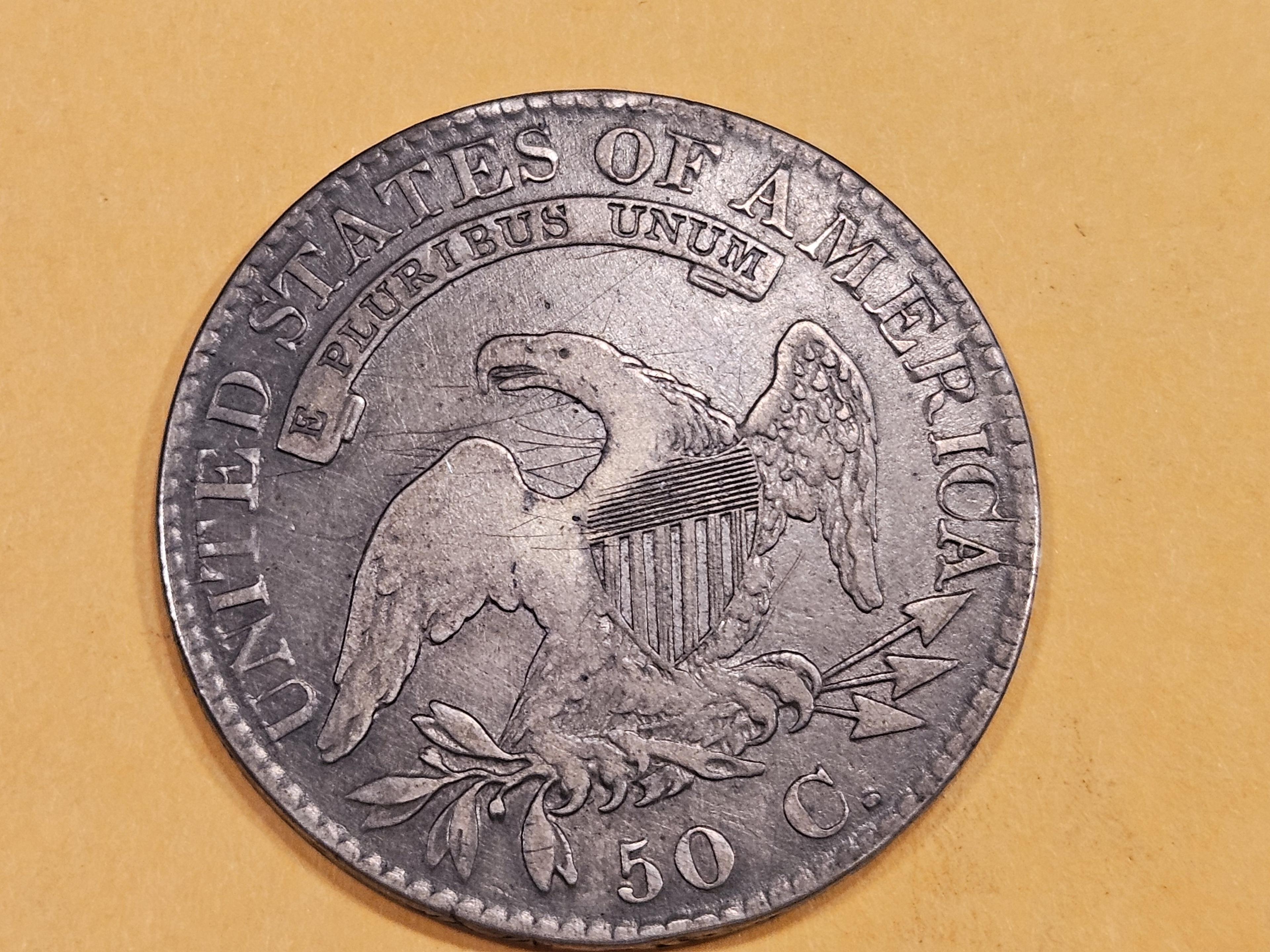 * Key Variety! 1823 Capped Bust Half Dollar in Very Fine - details