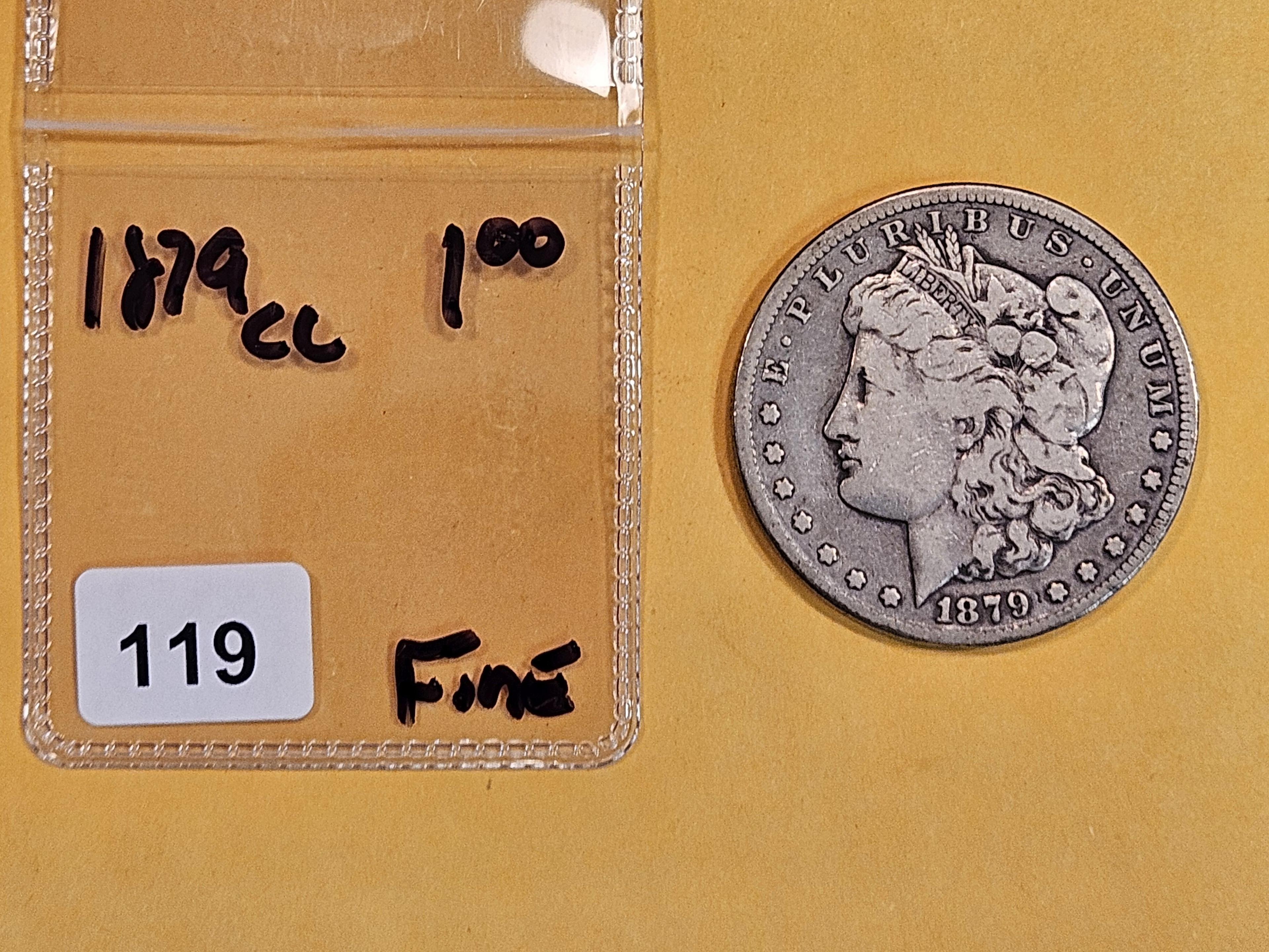 ** KEY DATE ** 1879-CC Morgan Dollar in Fine