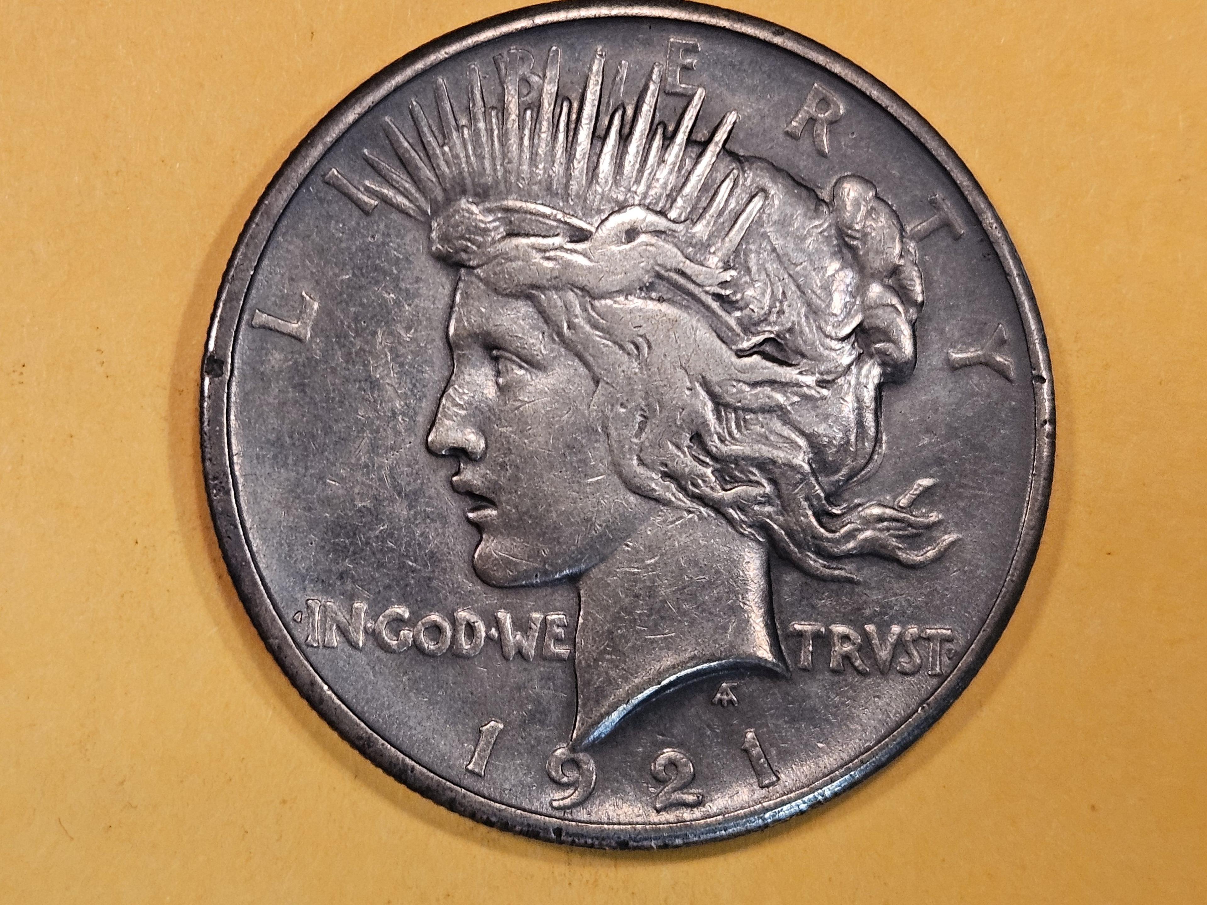 ** KEY DATE 1921 Peace Dollar in Extra Fine