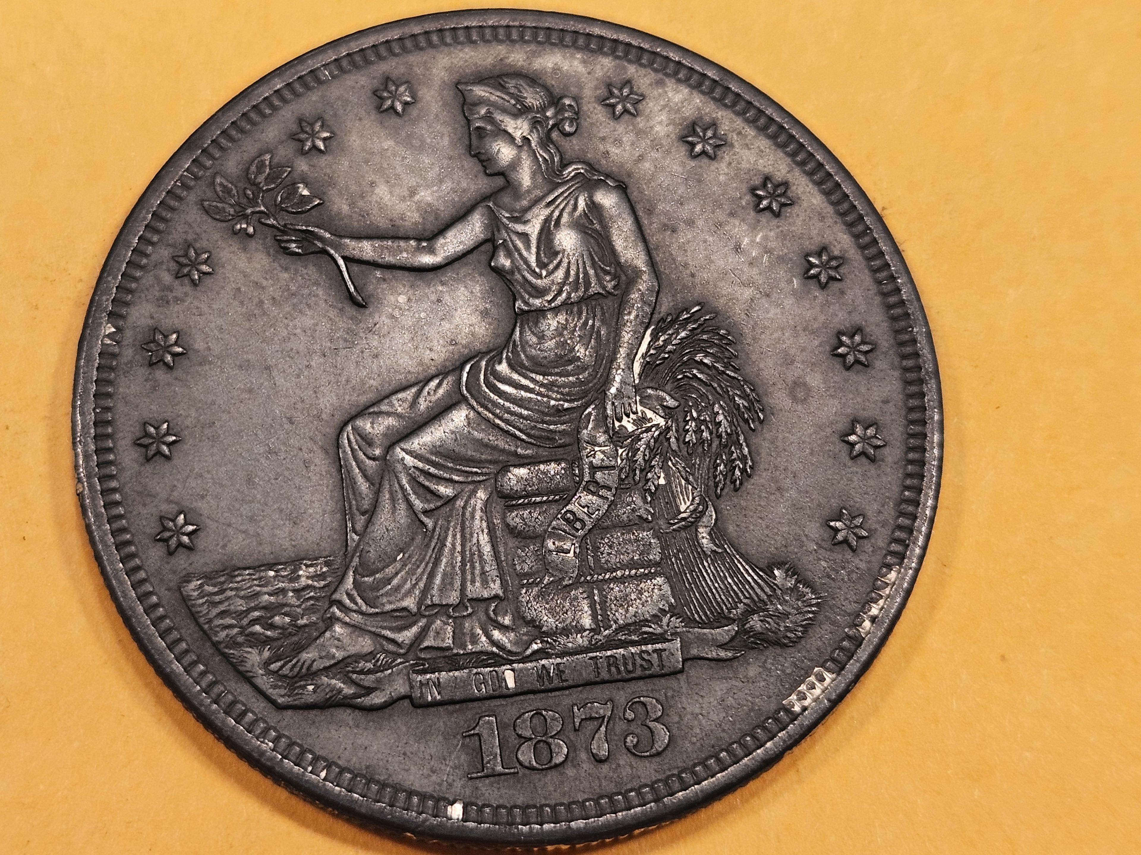 1873 Trade Dollar in Uncirculated - details