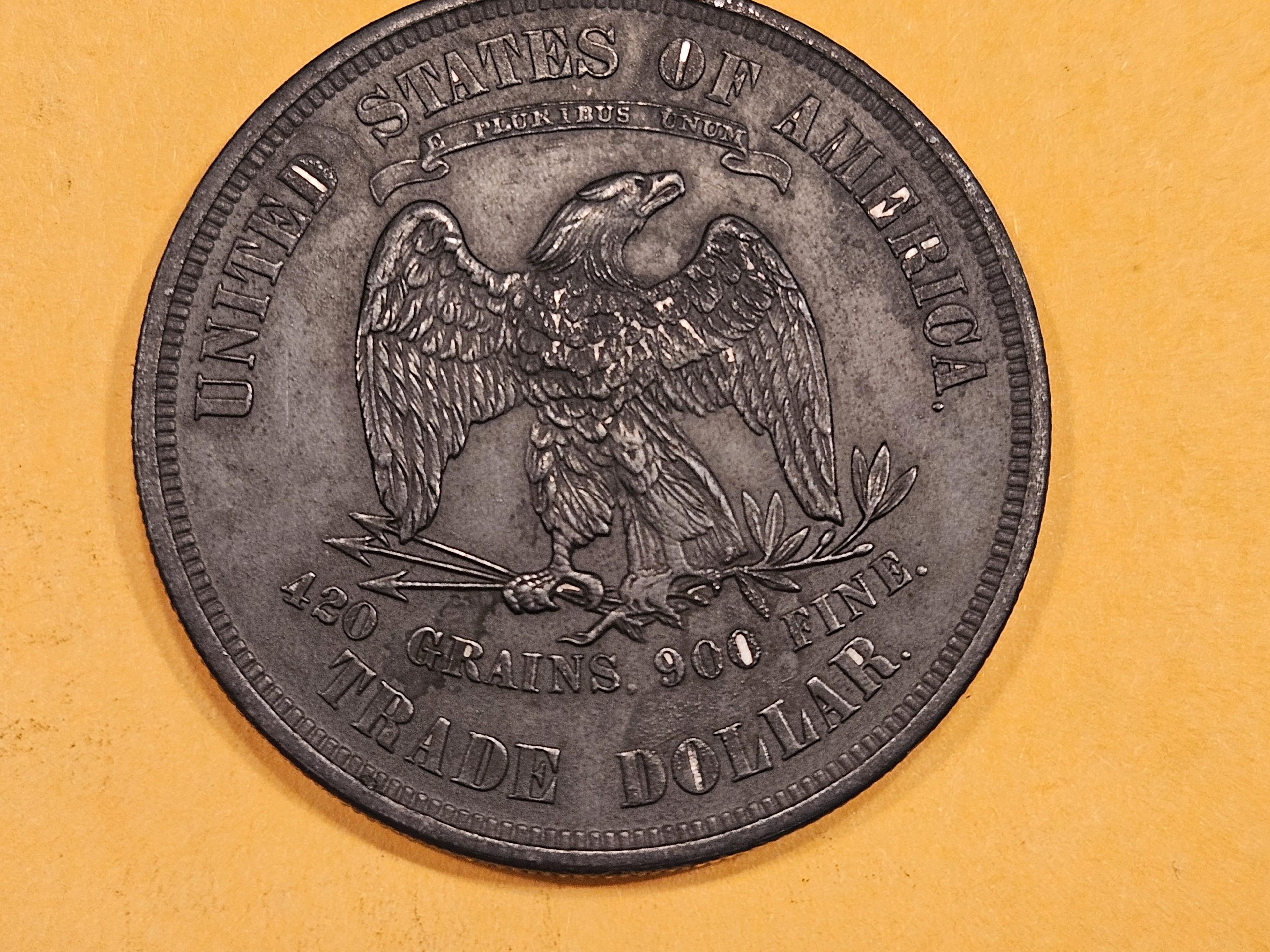 1873 Trade Dollar in Uncirculated - details