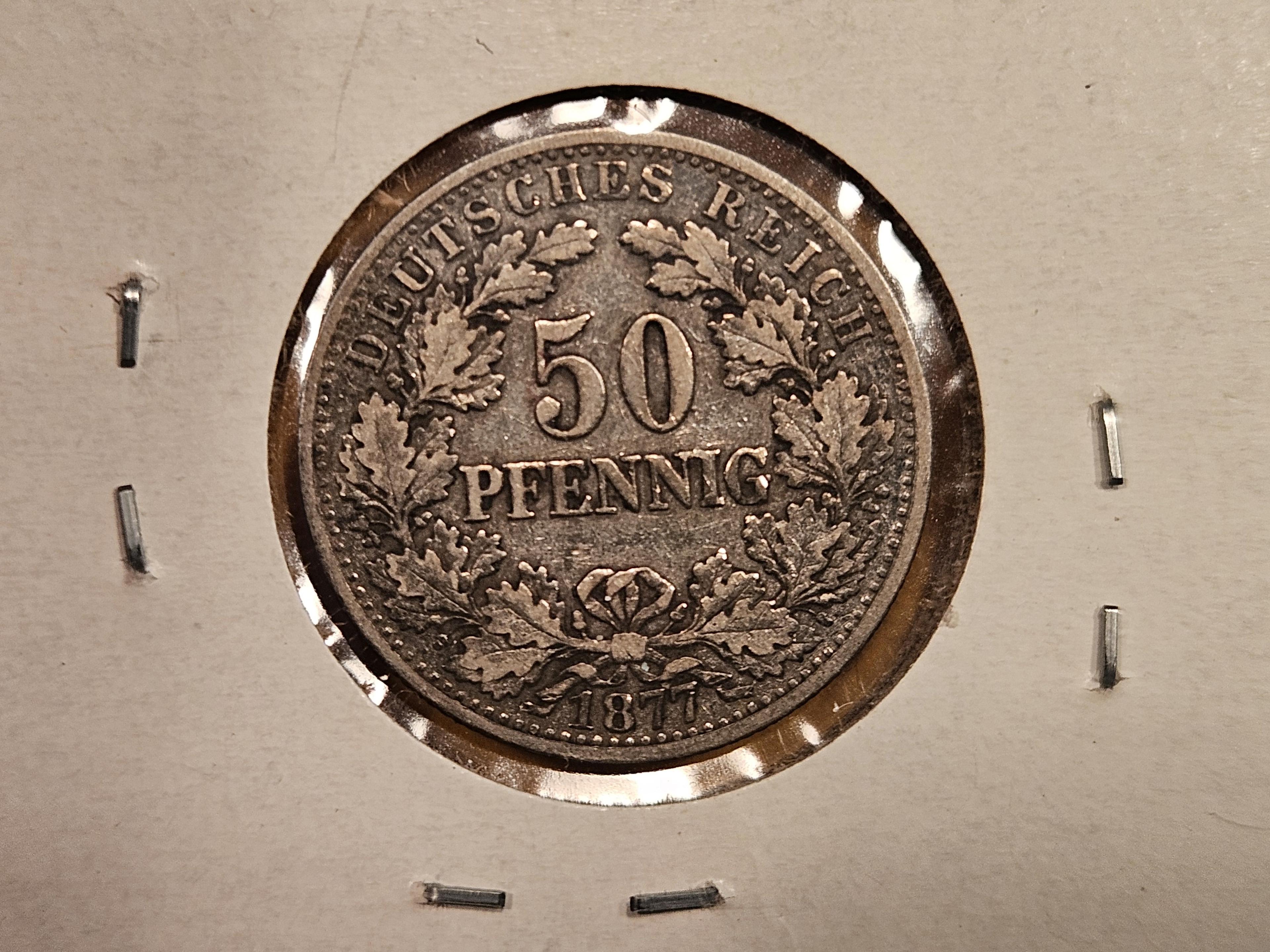 1877-B Germany silver 50 pfennig