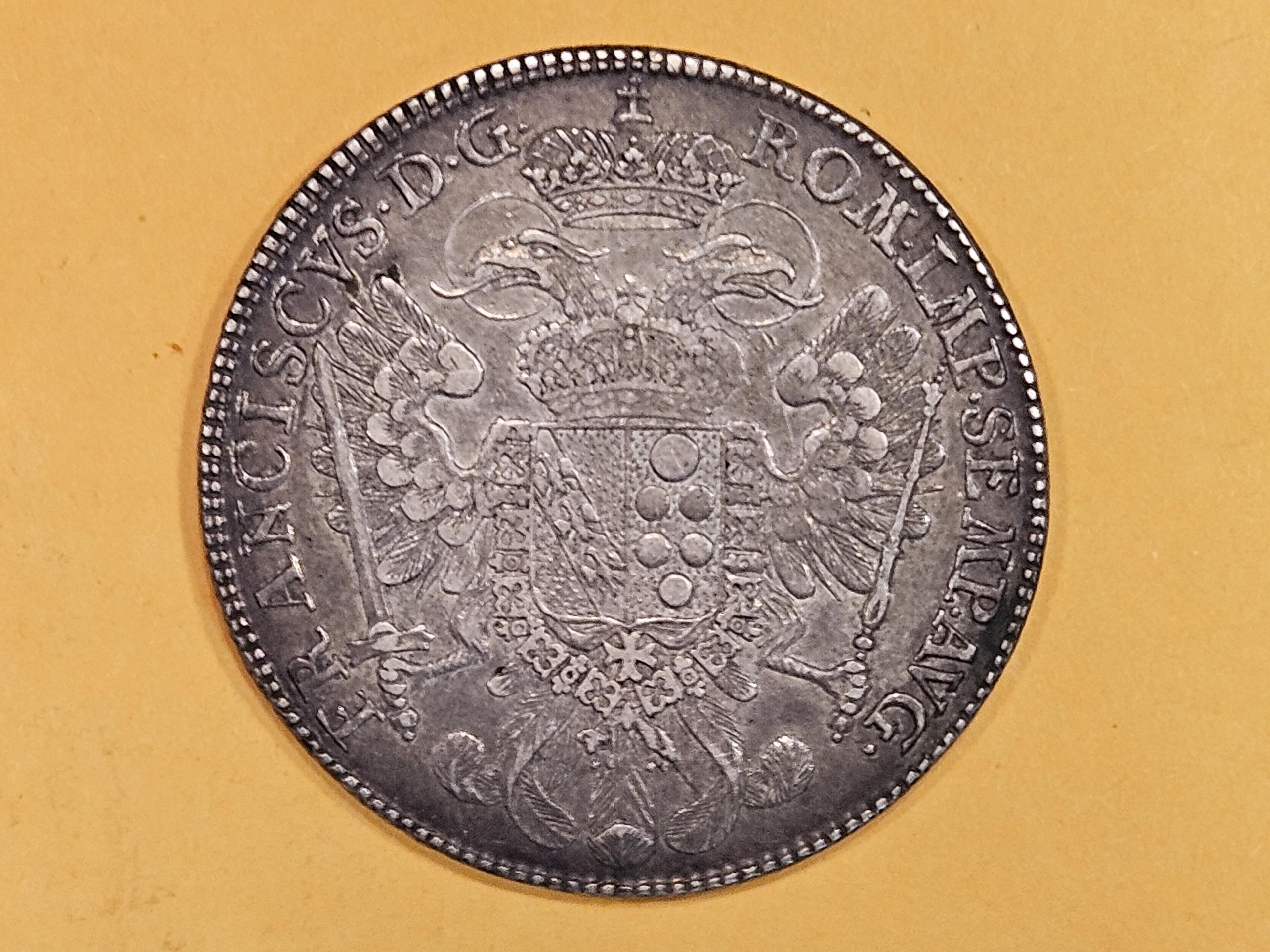 * 1761 German States Nurnberg silver thaler