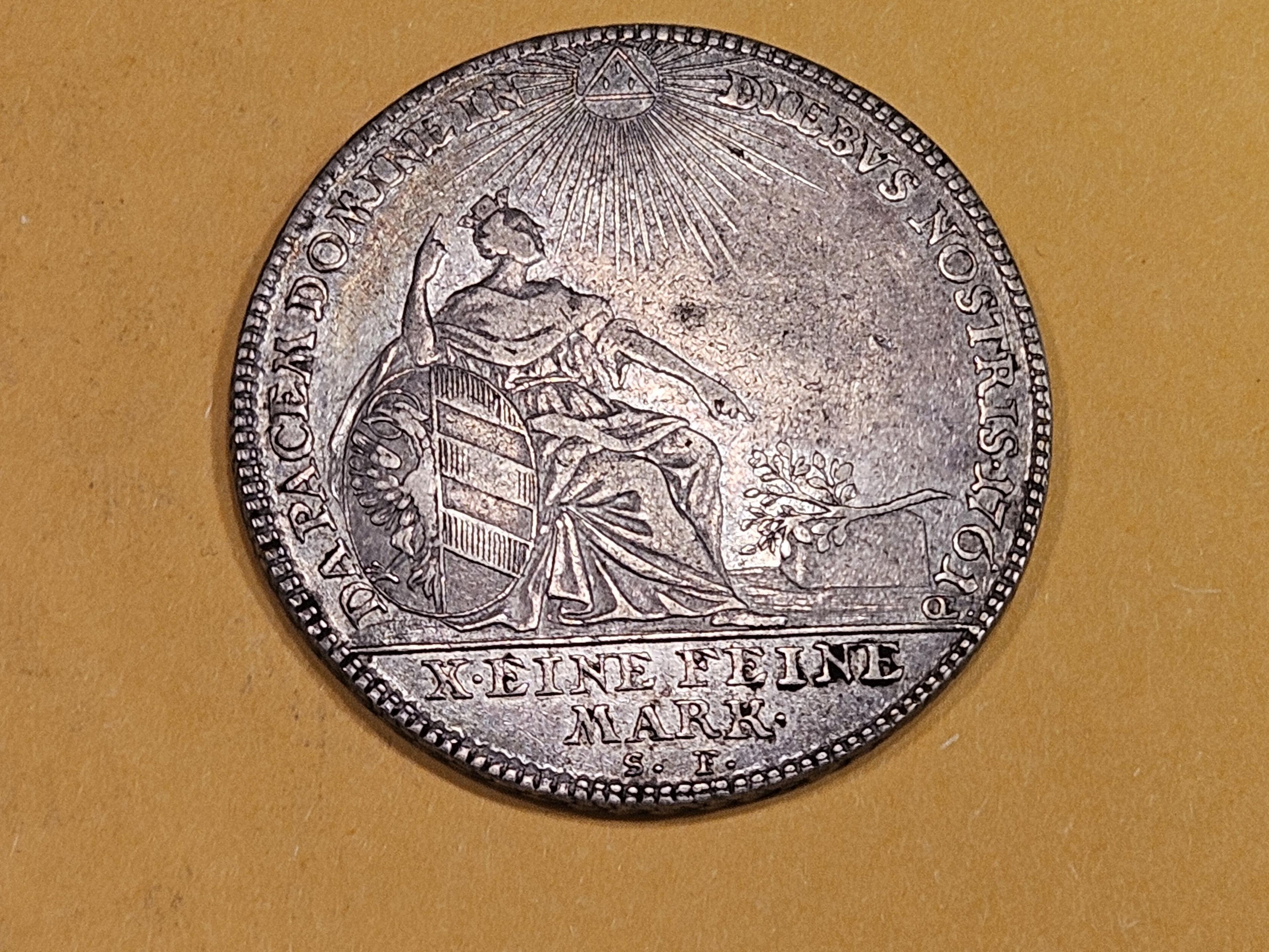 * 1761 German States Nurnberg silver thaler