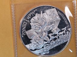 GEM Proof Deep Cameo 1969 silver Tunisia Dinar