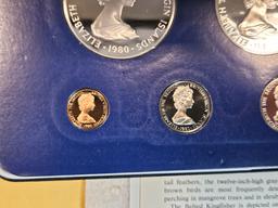 1980 British Virgin Islands 7-Coin Proof Deep Cameo Silver set