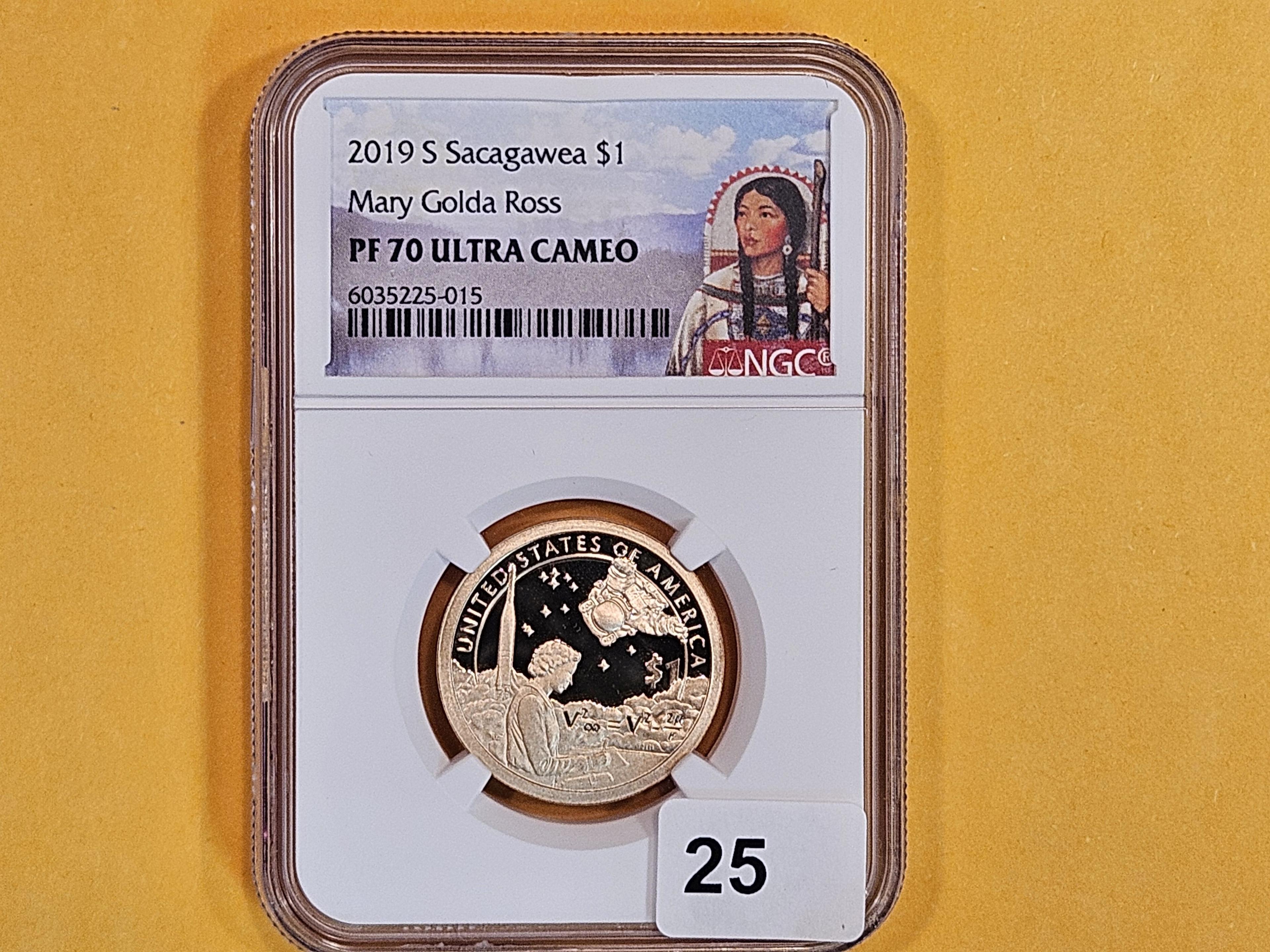 PERFECT! NGC 2019-S Sacagawea Dollar in Proof 70 Ultra Cameo